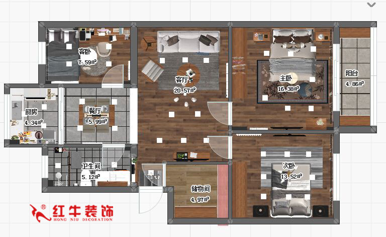 蔣琛_九條巷106㎡現(xiàn)代風(fēng)“養(yǎng)老房”裝修，給設(shè)計(jì)做減法！01+logo