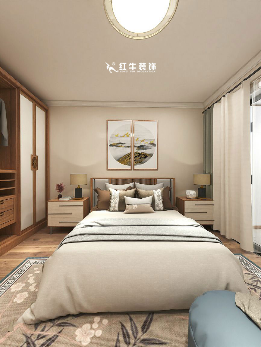 蔣琛_九條巷106㎡現(xiàn)代風(fēng)“養(yǎng)老房”裝修，給設(shè)計(jì)做減法！07主臥+logo