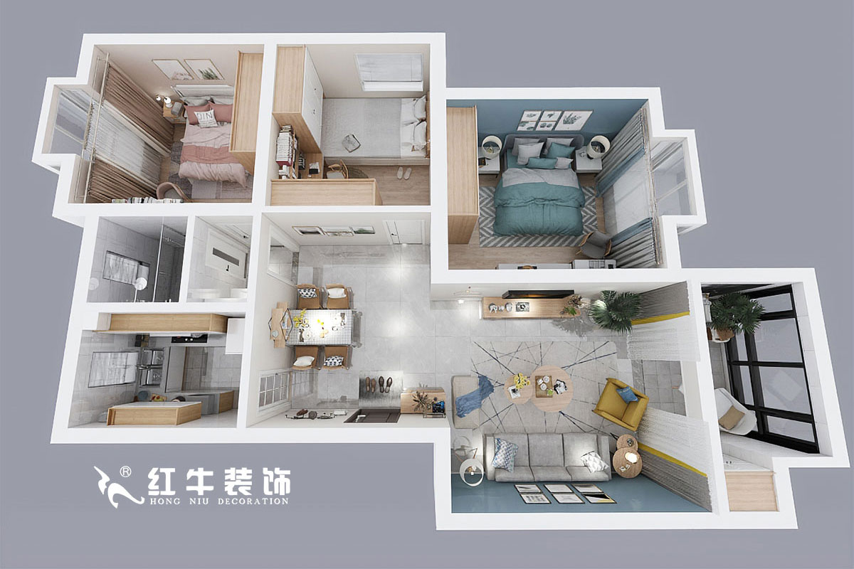 劉小勇_誠品城65-103-100㎡-現代簡約風格00鳥瞰圖