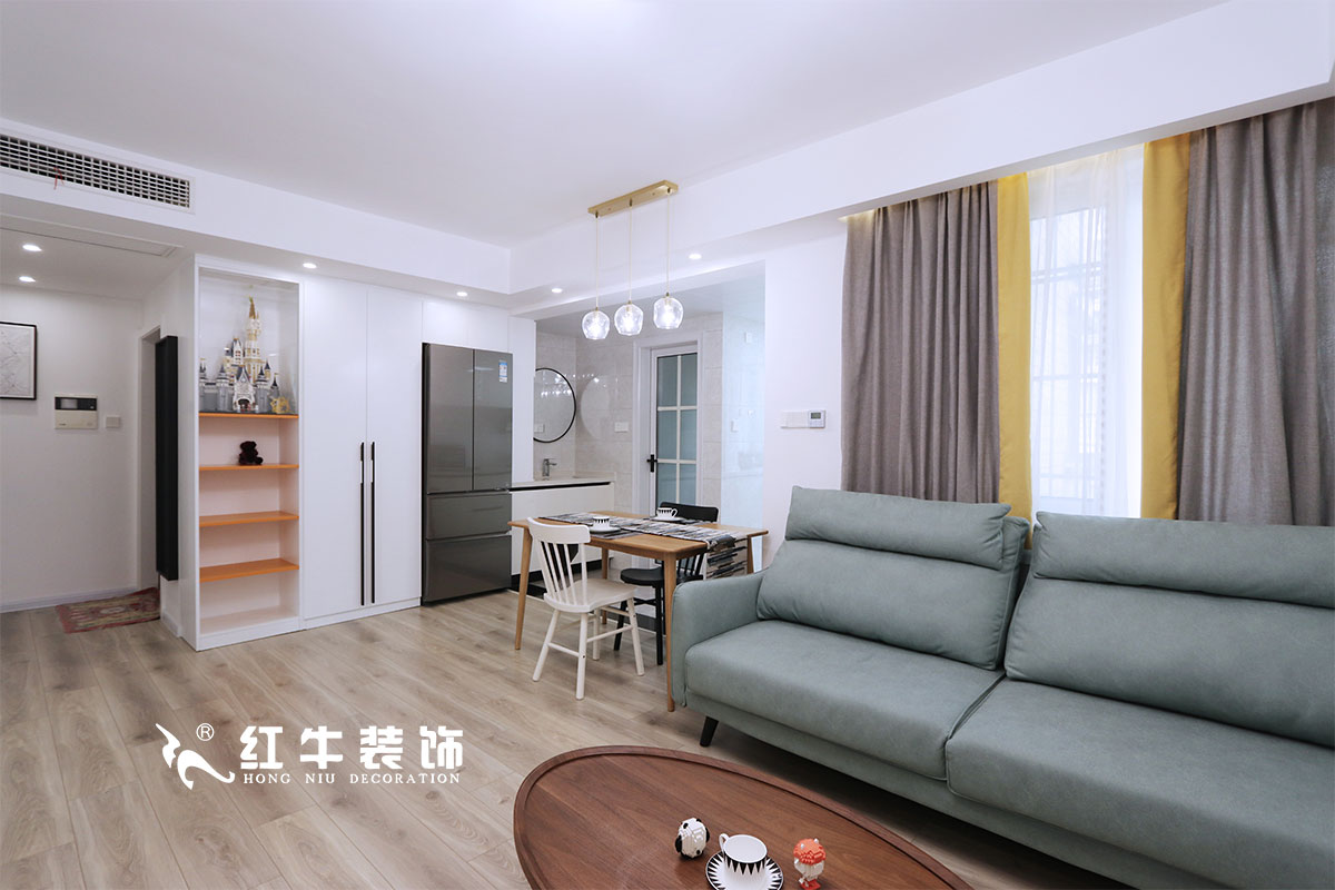 【實景案例】仇美蓉_良辰美景31棟2單元501-82㎡-北歐風格_老房裝修2室2廳1衛_全包11萬01客餐廳IMG_0069