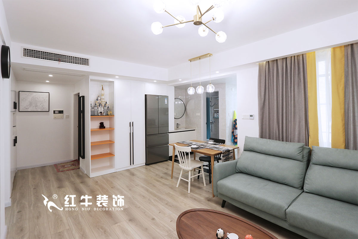 【實景案例】仇美蓉_良辰美景31棟2單元501-82㎡-北歐風格_老房裝修2室2廳1衛_全包11萬02客餐廳IMG_0040
