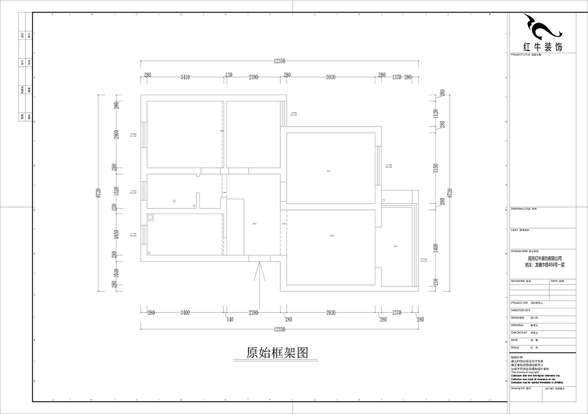 孟憲濤｜攝山星城步青苑24-1-601-120㎡-簡約風格｜4室2廳2衛｜毛坯裝修｜定制家｜全包16萬｜00_01一樓框架圖