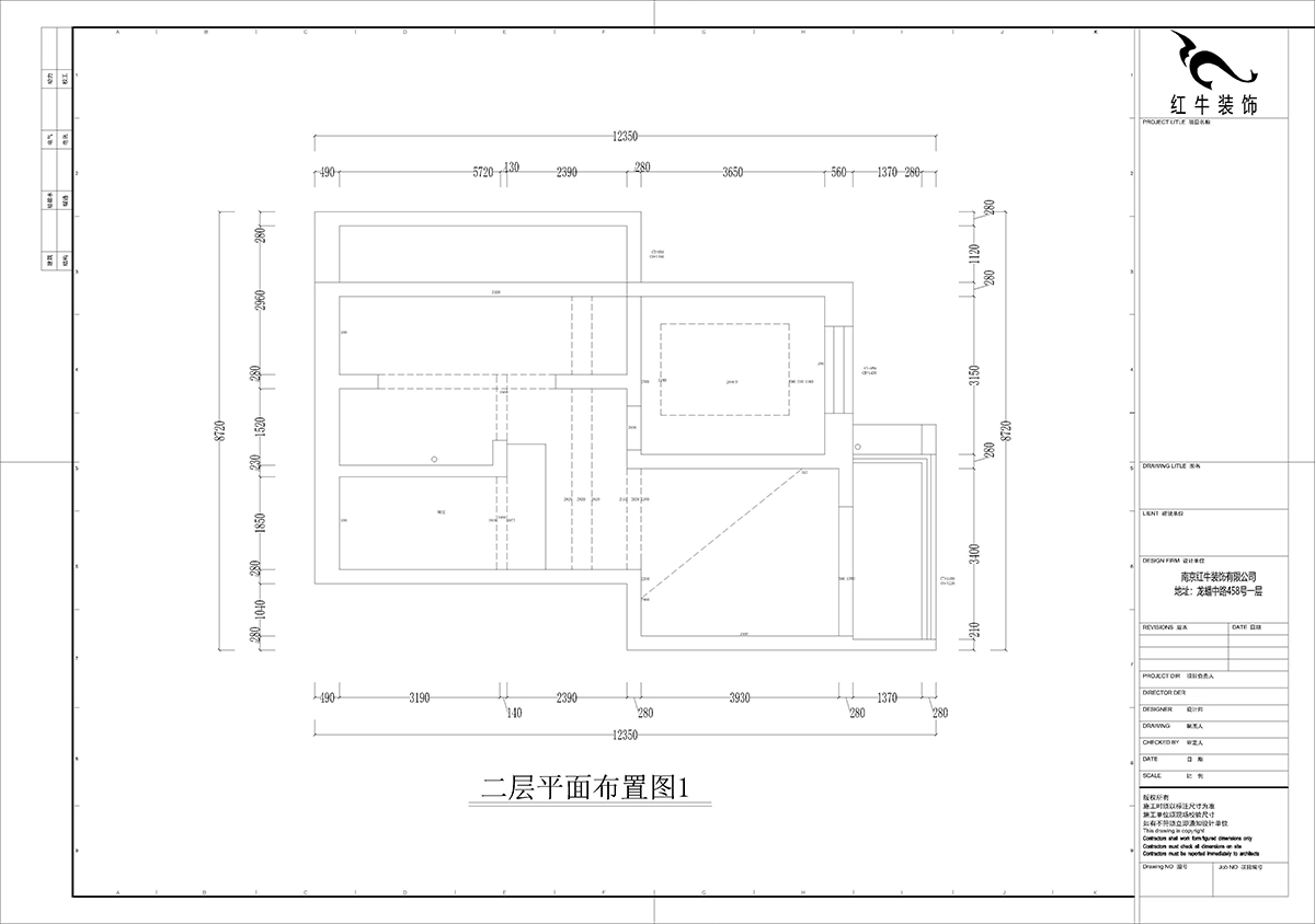 孟憲濤｜攝山星城步青苑24-1-601-120㎡-簡約風格｜4室2廳2衛｜毛坯裝修｜定制家｜全包16萬｜00_02二層框架圖