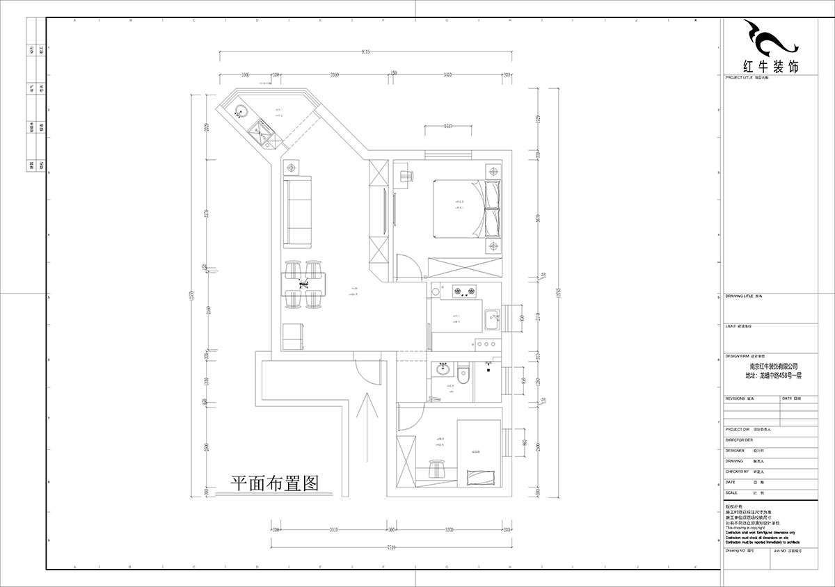 孟憲濤｜北門橋10號(hào)1508室-85㎡-現(xiàn)代簡約風(fēng)格｜2室2廳1衛(wèi)｜老房裝修｜定制家｜全包12萬｜00_02平面布置圖