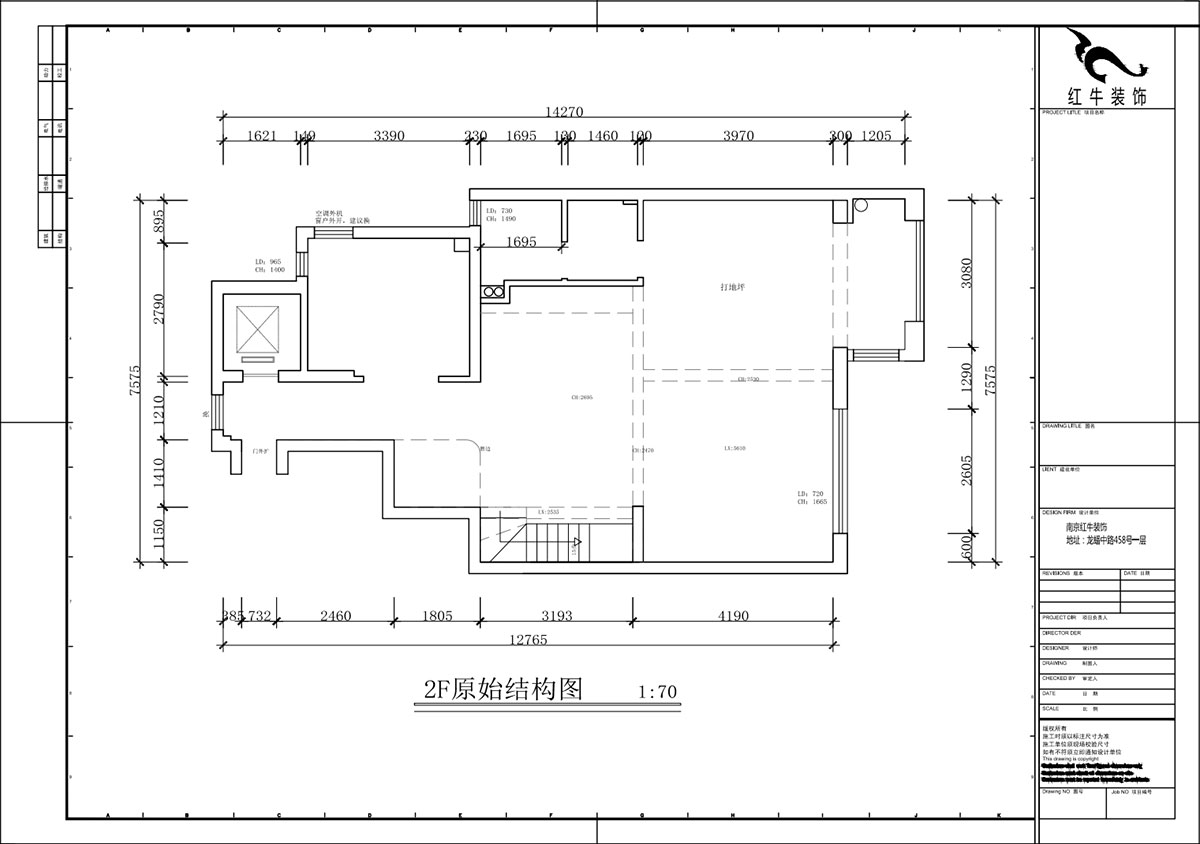 蔣琛｜泰山魯能七號院6-205-280㎡-現(xiàn)代簡約風格｜復式｜4室2廳3衛(wèi)｜毛坯裝修｜定制家｜全包40萬｜00_01一層原始結(jié)構(gòu)圖