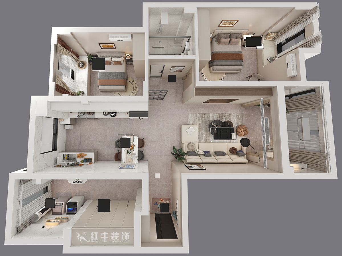 孟憲濤｜碧桂園鳳凰城翰林灣9-304-120㎡-現代簡約風格｜3室2廳1衛｜新房裝修｜定制家｜全包16