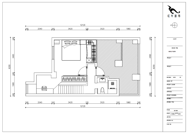 朱明琪｜萊茵鉑郡922室-69㎡-原木風格｜復式｜loft公寓｜2室2廳2衛｜老房裝修｜定制家｜全包12萬｜00_04二樓平面設計圖