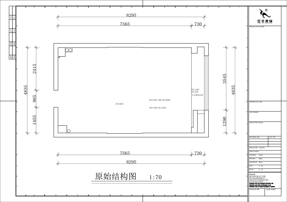 蔣琛｜融信鉑岸中心5號樓1218室-50㎡挑高-現(xiàn)代簡約風(fēng)格｜3室2廳2衛(wèi)｜老房裝修｜定制家｜全包12萬｜00_01原始結(jié)構(gòu)圖